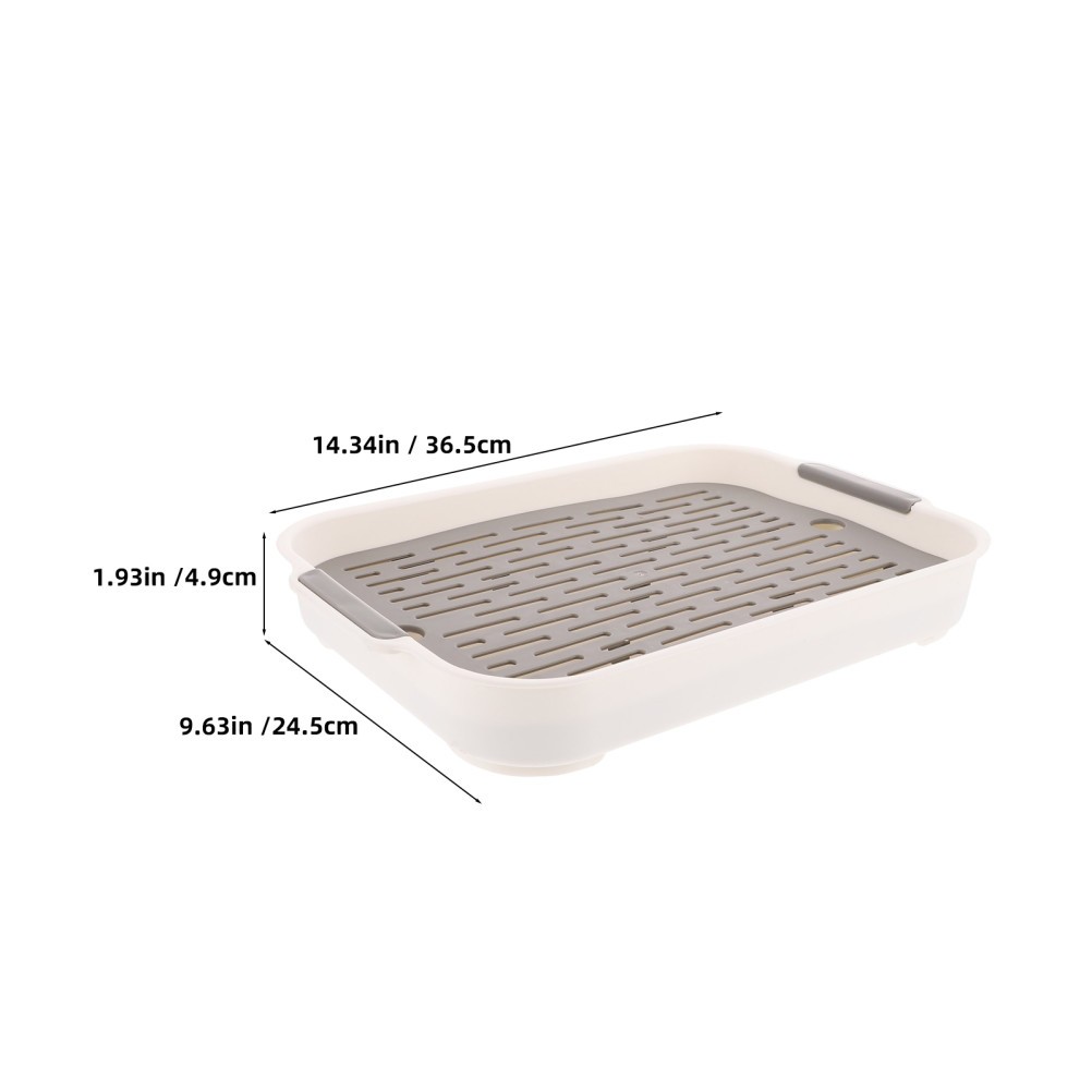 2Pcs Reusable White PP Litter Box for Guinea Pigs Rabbits Small Animal Toilet