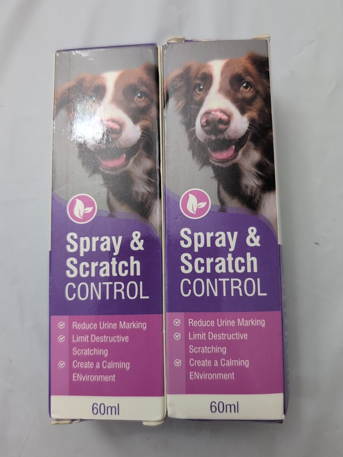 Pet Dog Natural Spray & Scratch Control 60 ml. 2 Pack