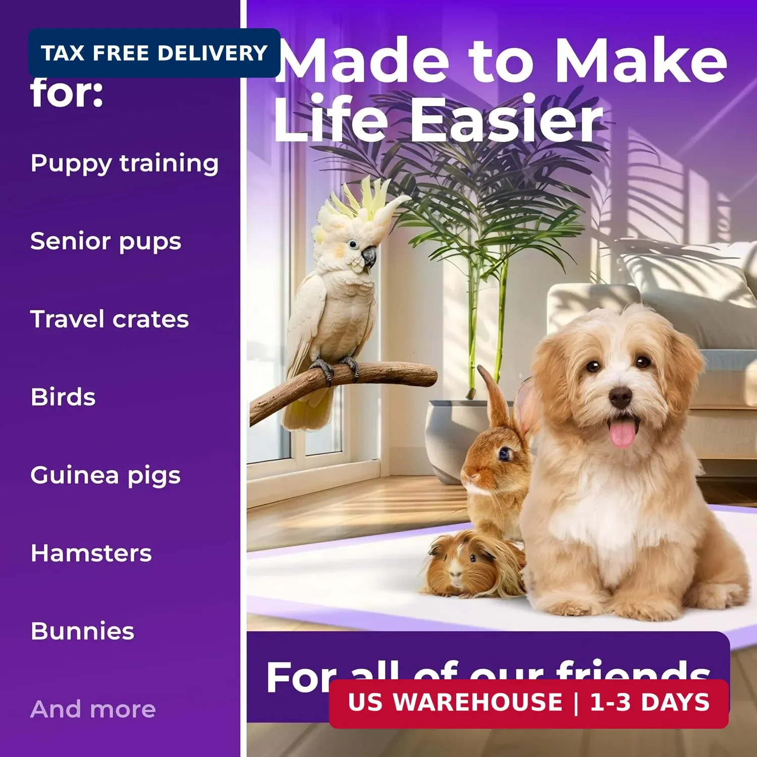 Pee Pads – Super Absorbent & Leak-Proof Pee Pads for Dogs – Puppy Pads – Waterpr