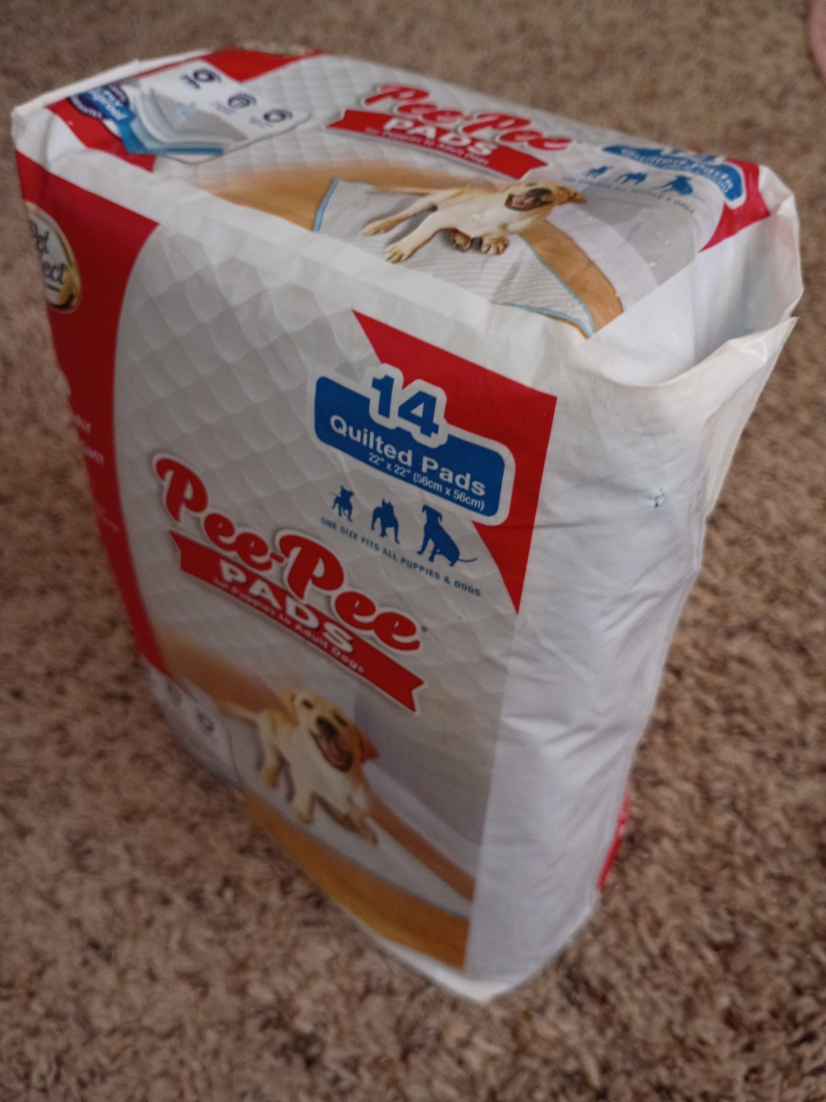 NEW Dog Training Pads PET SELECT Pee-Pee Pads 14 Adult Dog 22×22
