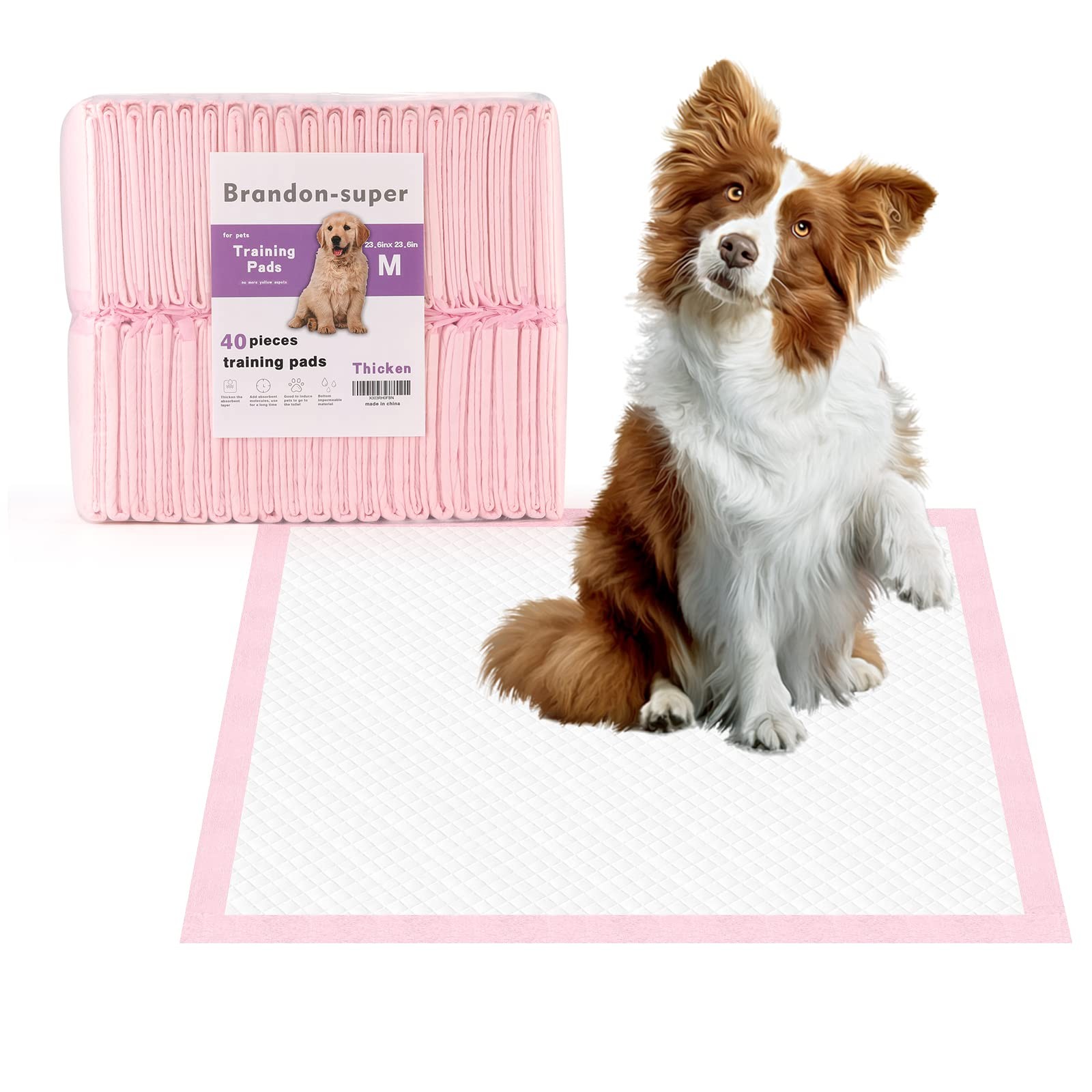 Super-Absorbent Leak-Proof Dog and Puppy Pet Training Pad, Housebreaking Pupp…