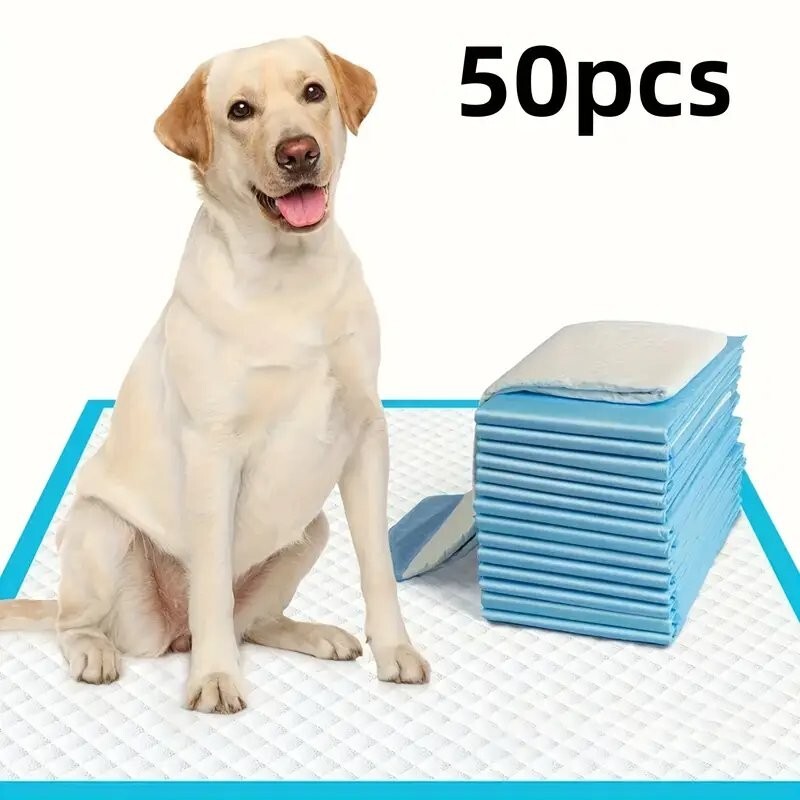 NEW 50 Super Absorbent, 23.62 x 23.62″ Weighted Pet Changing Pads
