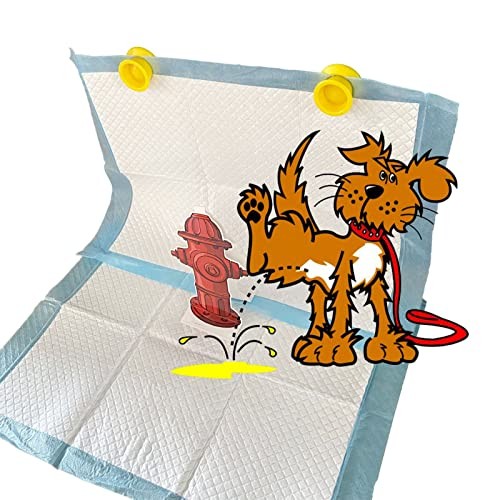 10PCS Dog Fire Hydrant Pee Post Paper, Fire Hydrant Trainer Paper, 7.3 x 3.9in