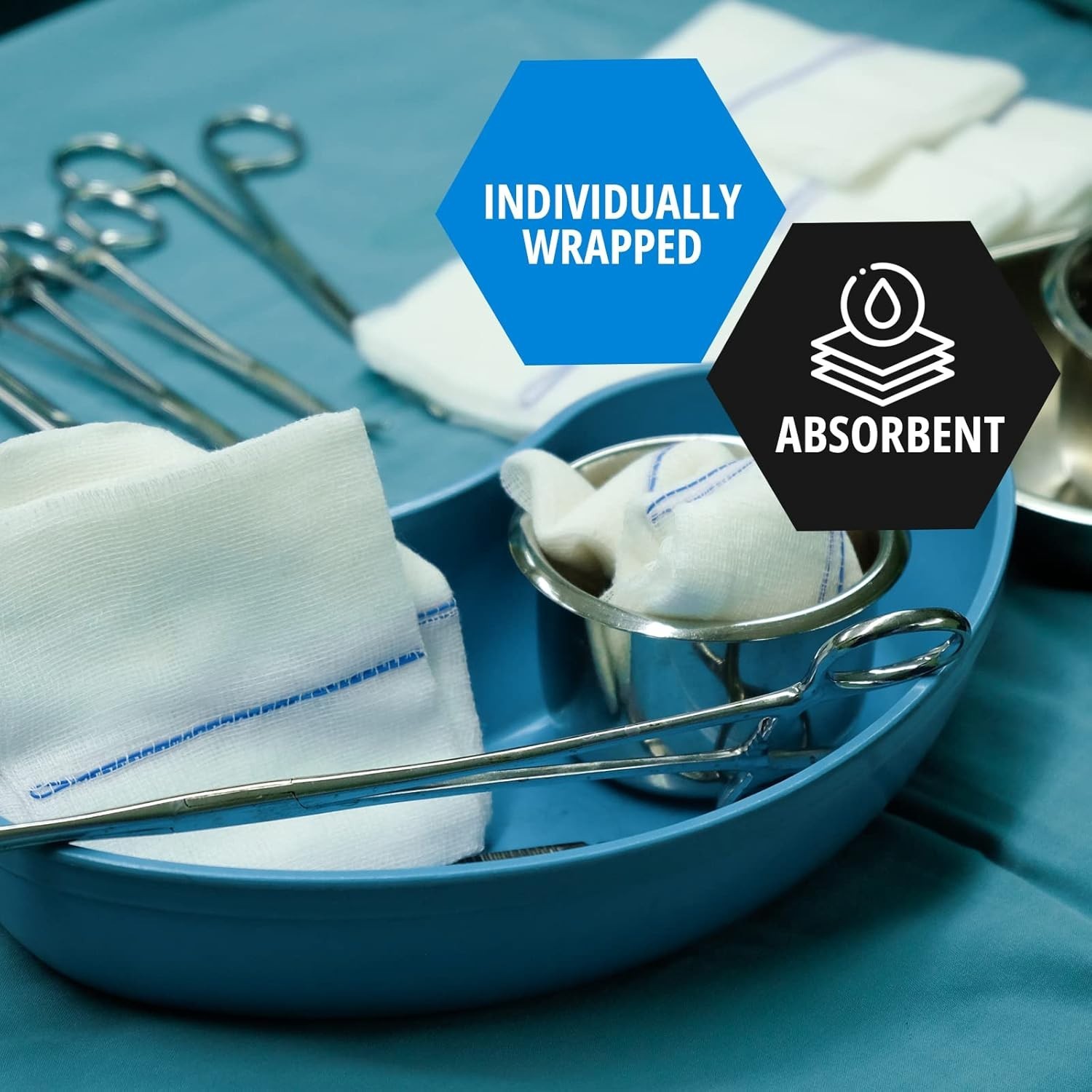 Ultra-Absorbent 5”x9” Sterile ABD Pads – 50 Individually Wrapped Wound Dressings