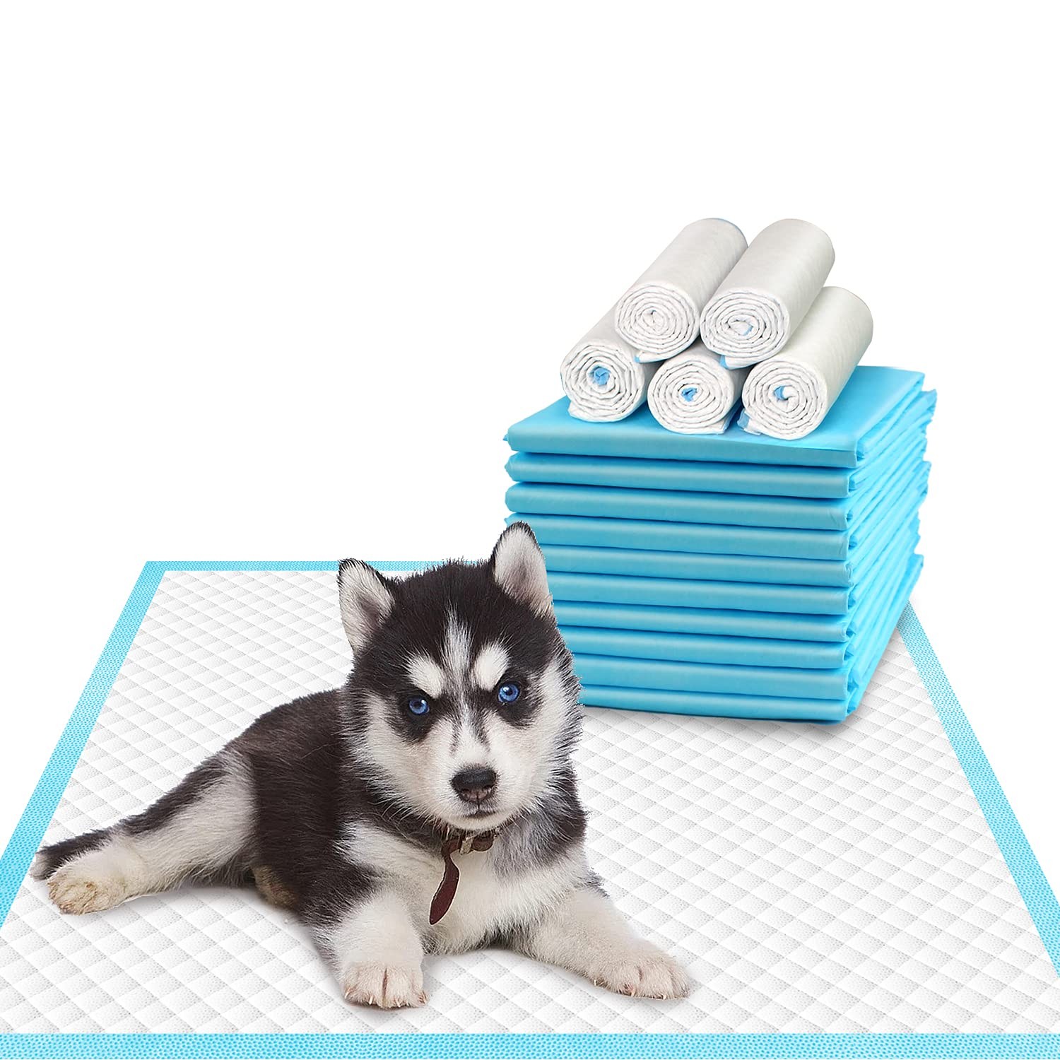 Pet Training and Puppy Pads 24″x24″ (75 Count), Super Absorbent Pee Pads for …