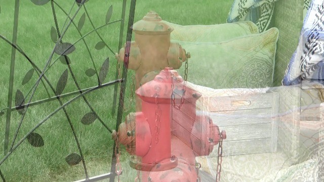 Dog Fire Hydrant Pee Post for Potty Training – 21″ Red Powder-Coated Finish