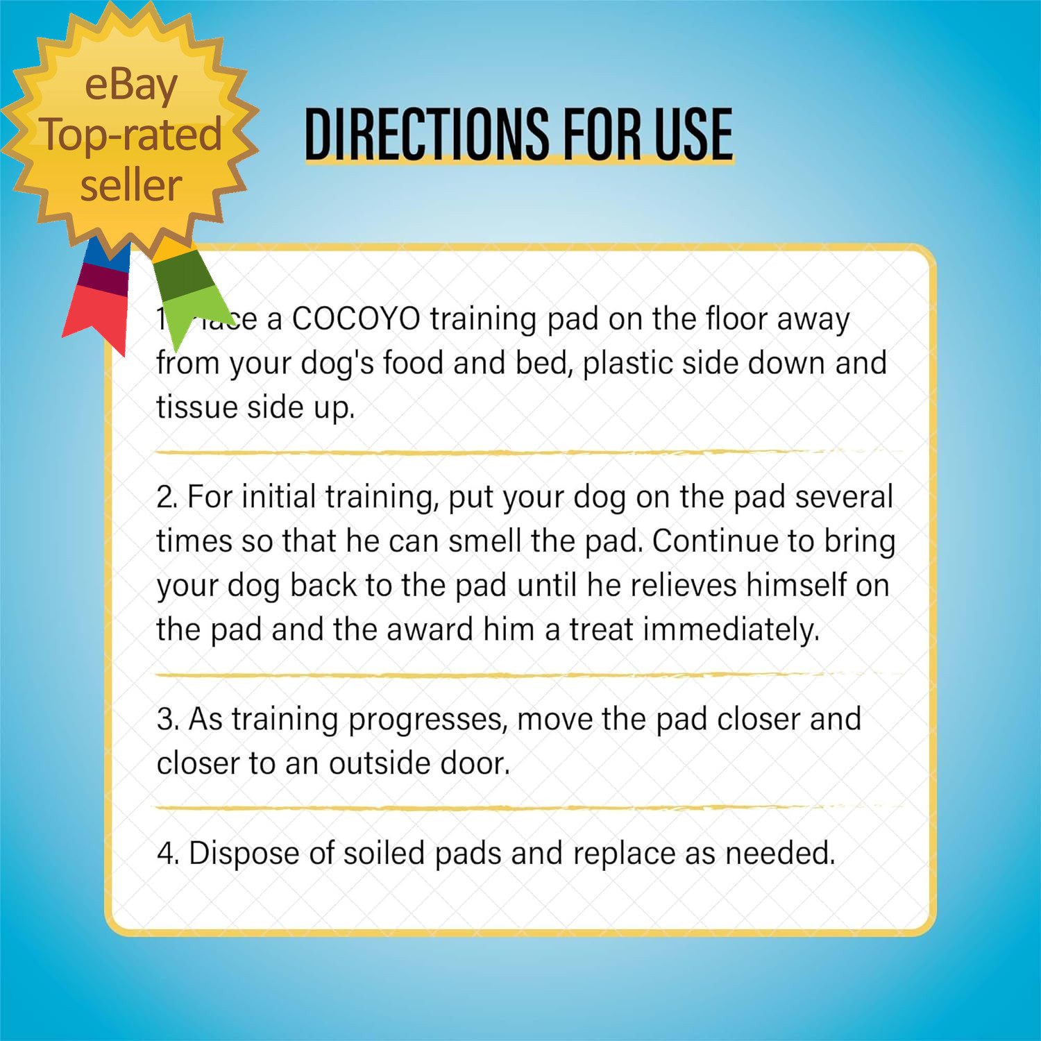 Best Value Training Pads 30 Count | Dog Pee Pads | Super Absorbent Puppy Pads