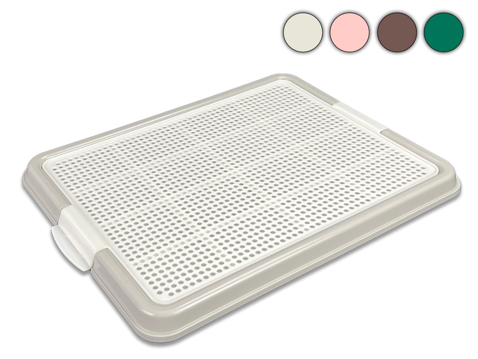 Puppy Potty Training Pad Holder Tray, Snap Lock, 22.5″x16.5″, PP Plastic, 4 Colo