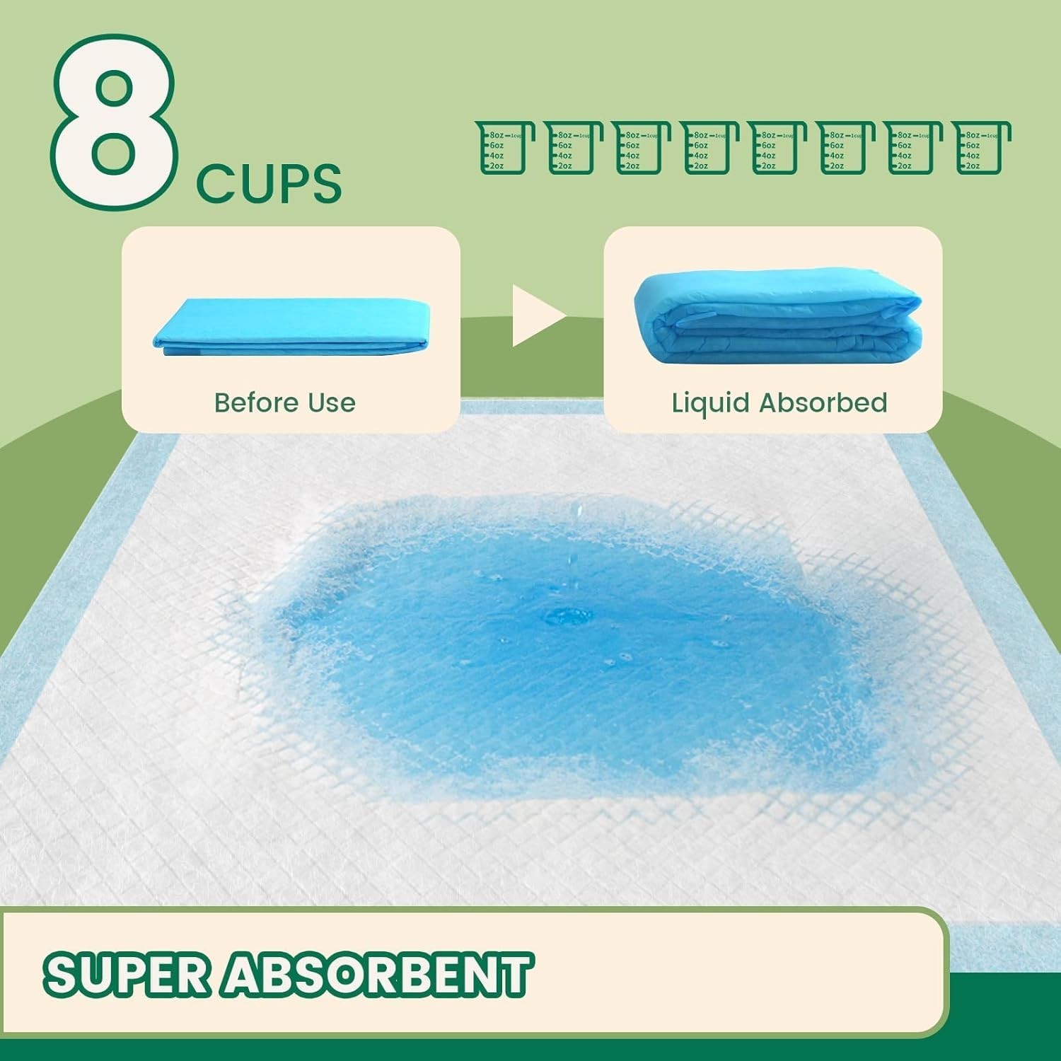 7 Layer Dog Pads 30×28 Inch, 30 Count – Super Dog Pee Pads Extra Large, Tear-…
