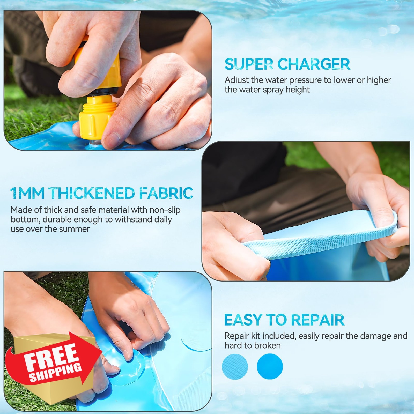 ALL FOR PAWS 39″ Dog Splash Pad