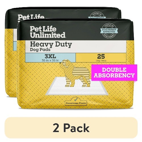 Pet Life Unlimited Dog Pads, Heavy Duty, 3XL, 36″ x 36″, 25ct