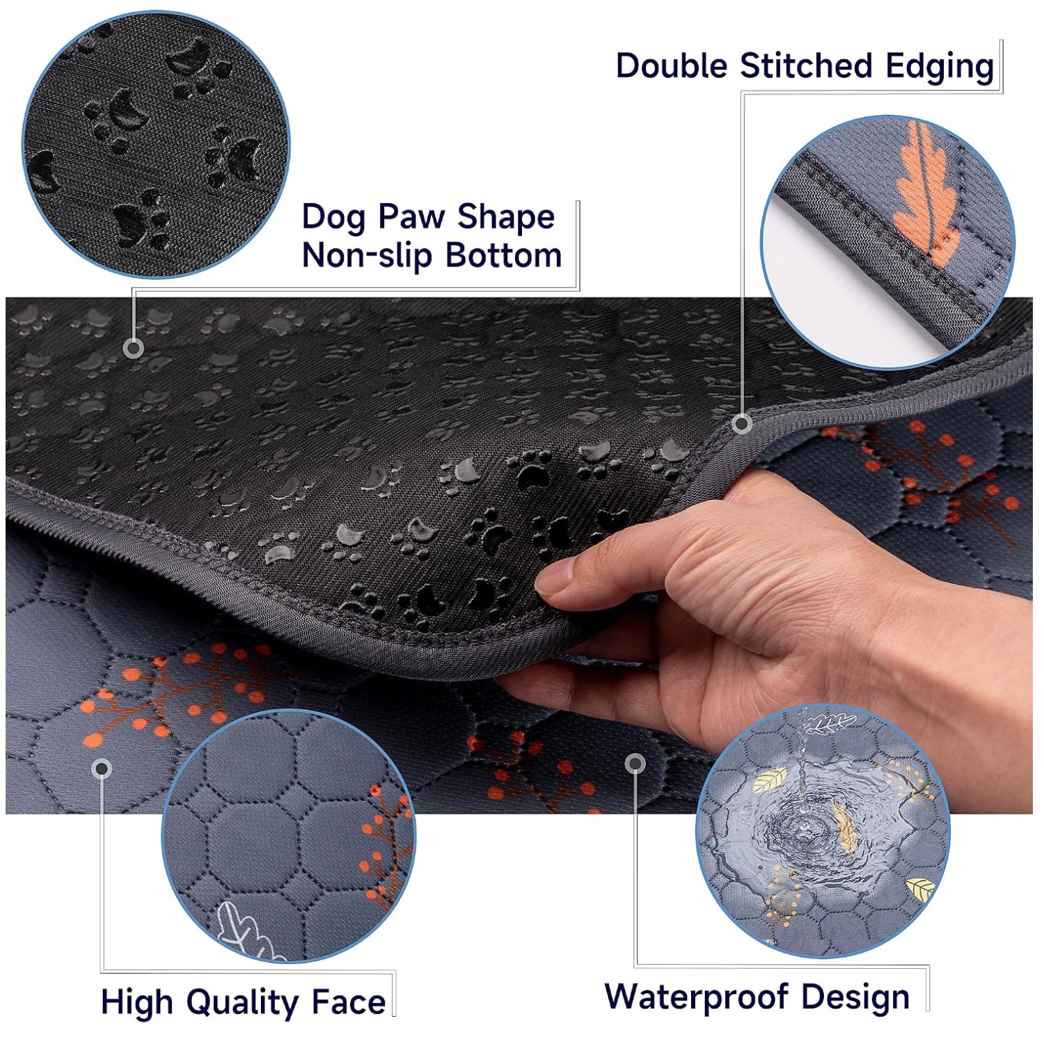 Pet Whelping Mat – Extra Large Reusable Dog Pads – 36″x72″