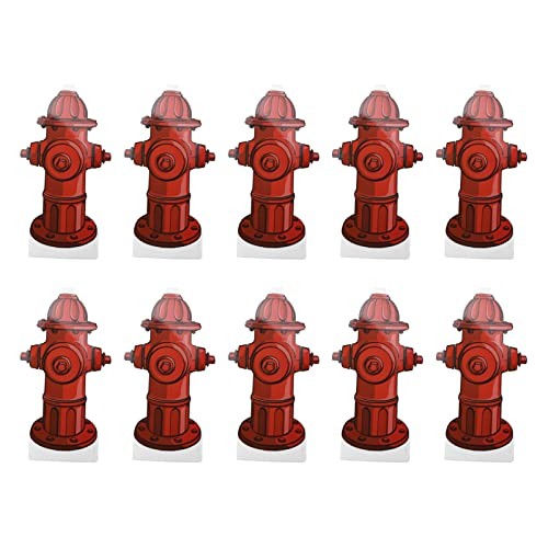 10PCS Dog Fire Hydrant Pee Post Paper, Fire Hydrant Trainer Paper, 7.3 x 3.9in