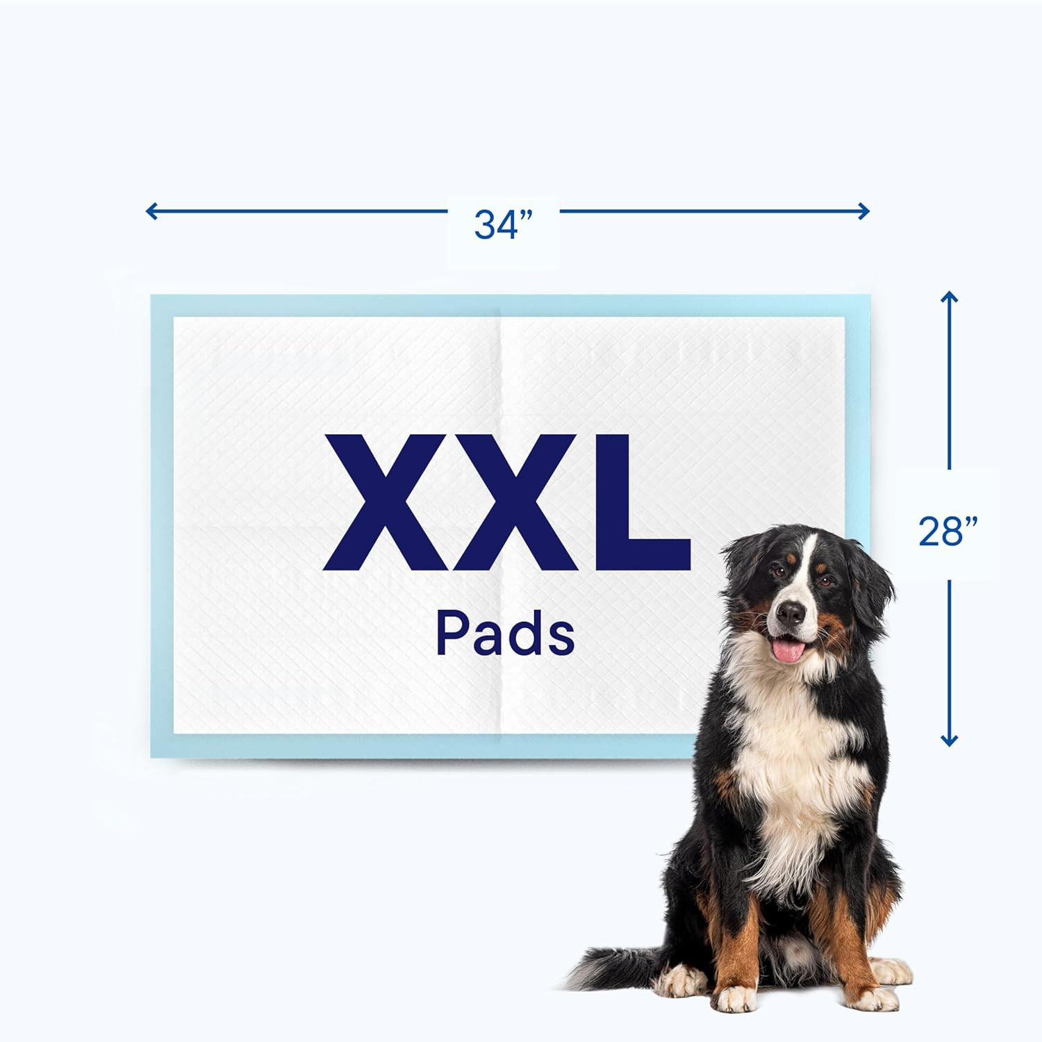 Puppy Pads XL 28X34 [100-COUNT] Dog Pads Extra Large 28″ X 34″ Leak-Proof Dog Pe