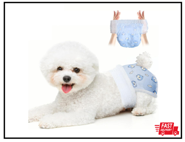 Disposable Dog Diapers Absorbent Soft Puppy Doggie Diapers for Female Dogs wi…