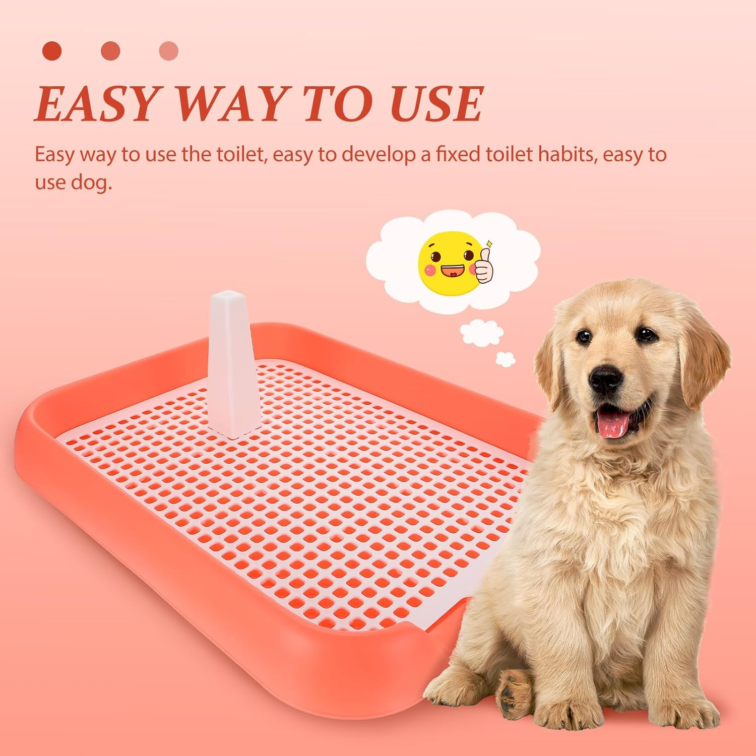 Mesh Dog Toilet Puppy Potty Training Tray Indoor Dog Pee Pad Holder Anti-Slip Li