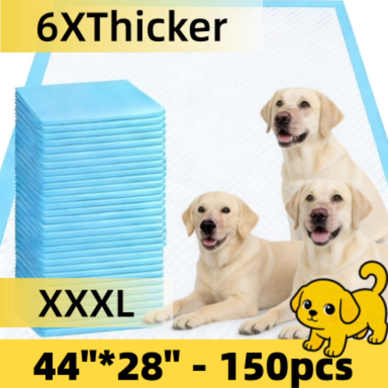 Super Absorbent And Thickened Dog Changing Pad Extra Large, 44″ X 28″ 150pcs