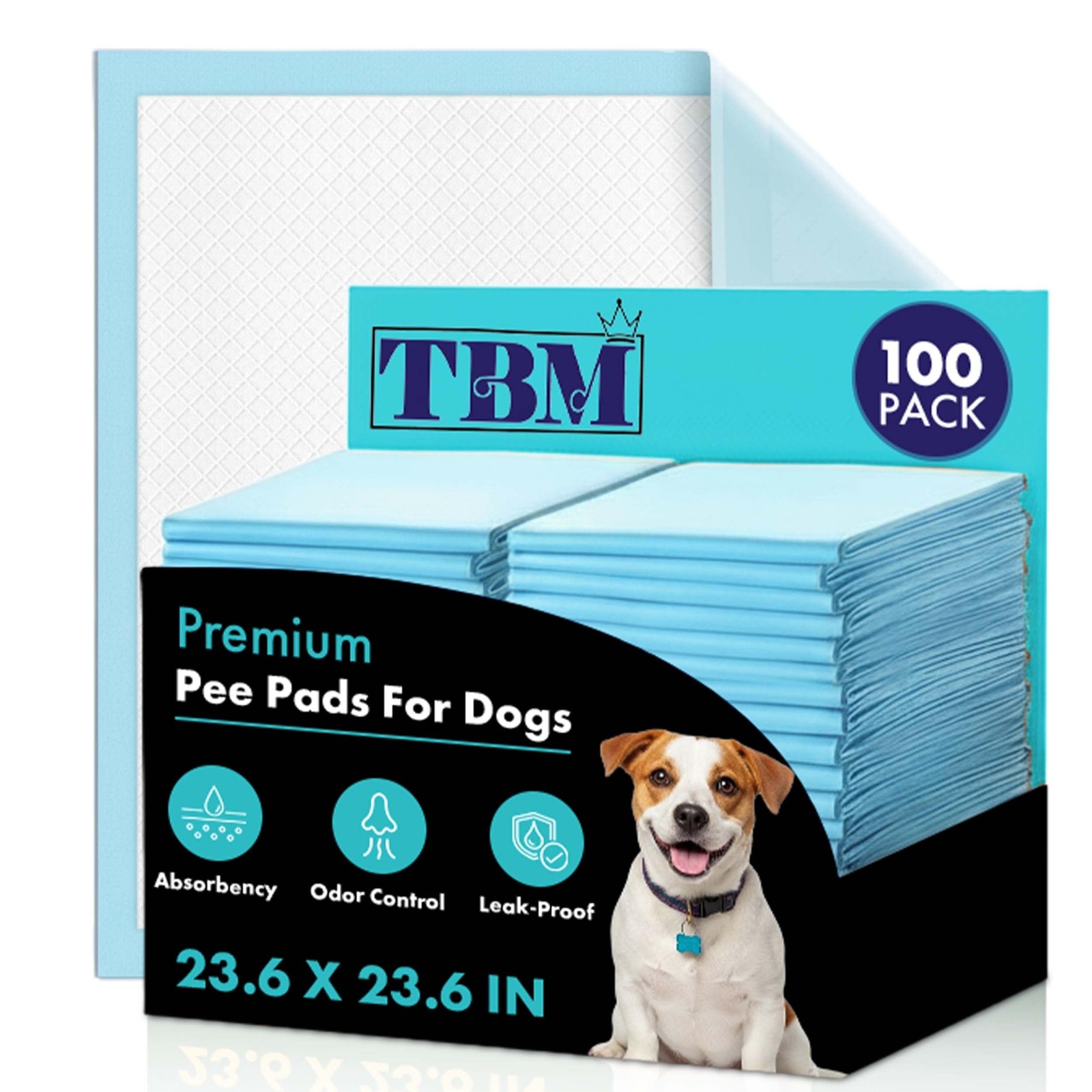 Puppy Pads 100 Count – 23.6″ x 23.6″ – Super Absorbent Pee Pads for Dogs – Pr…
