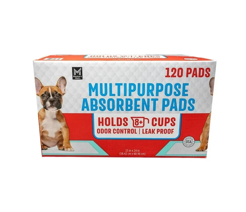 Member’s Mark Absorbent Training Pads 23″x24″ 120 Count Pack