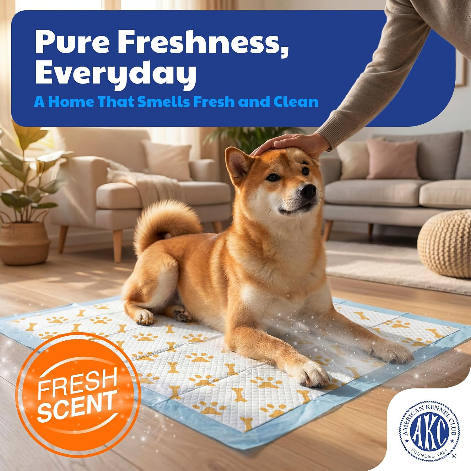 Advanced Puppy Pads with Color-Changing Health+ Indicator and Ultra Absorbent Qu