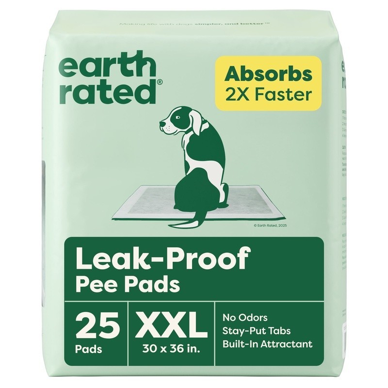 Leakproof Dog Pee Pads Odor Locking AbsorbShield Adhesive 25 Count Pack New