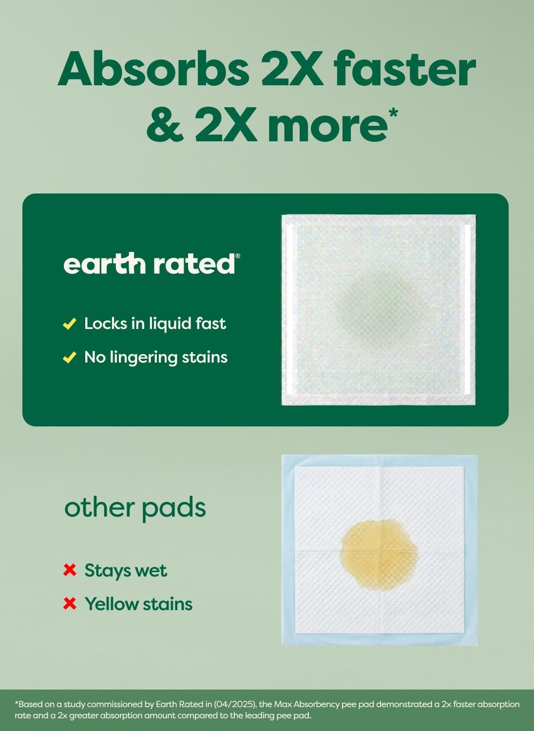 Earth Rated Puppy Pads XL 28″ x 34″ 40 Count