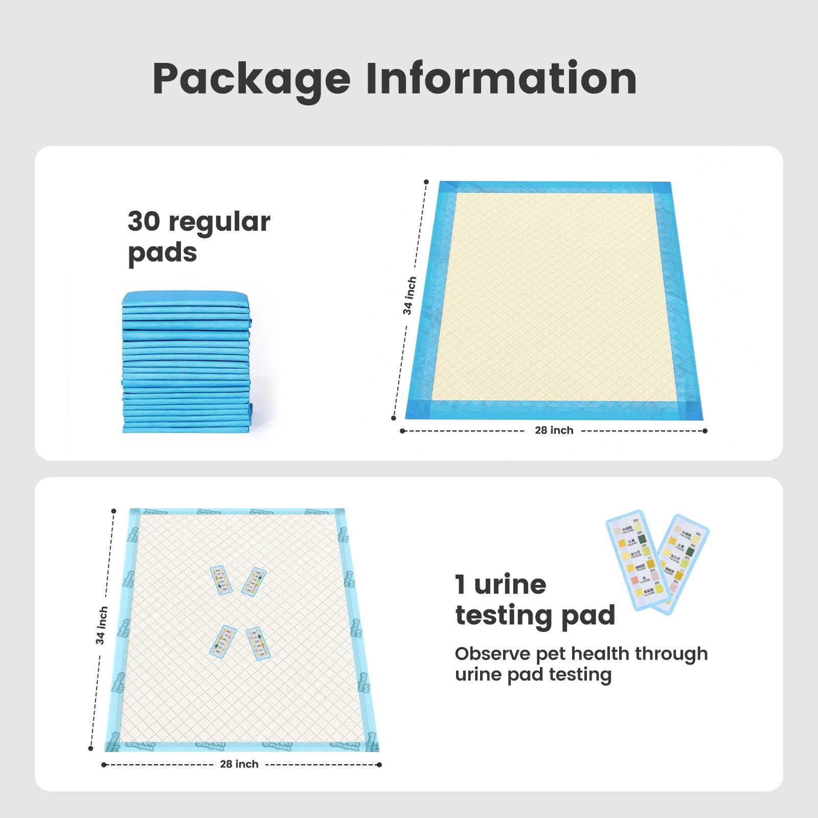 Dog Pee Pads Ultra Absorbent 5-Layer XL 28″x34″ Leak-Proof – Puppy Training