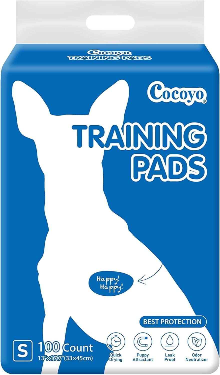 COCOYO Best Value Training Pads 100 Count 13“ by 17.7”| Dog 13 17.7″, Blue
