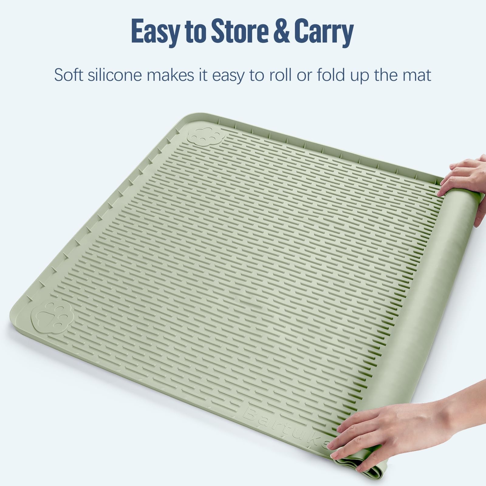 Pee Pad Holder for Dogs 40”x40” Silicone Puppy Pee Pad Tray, Green | Extra …