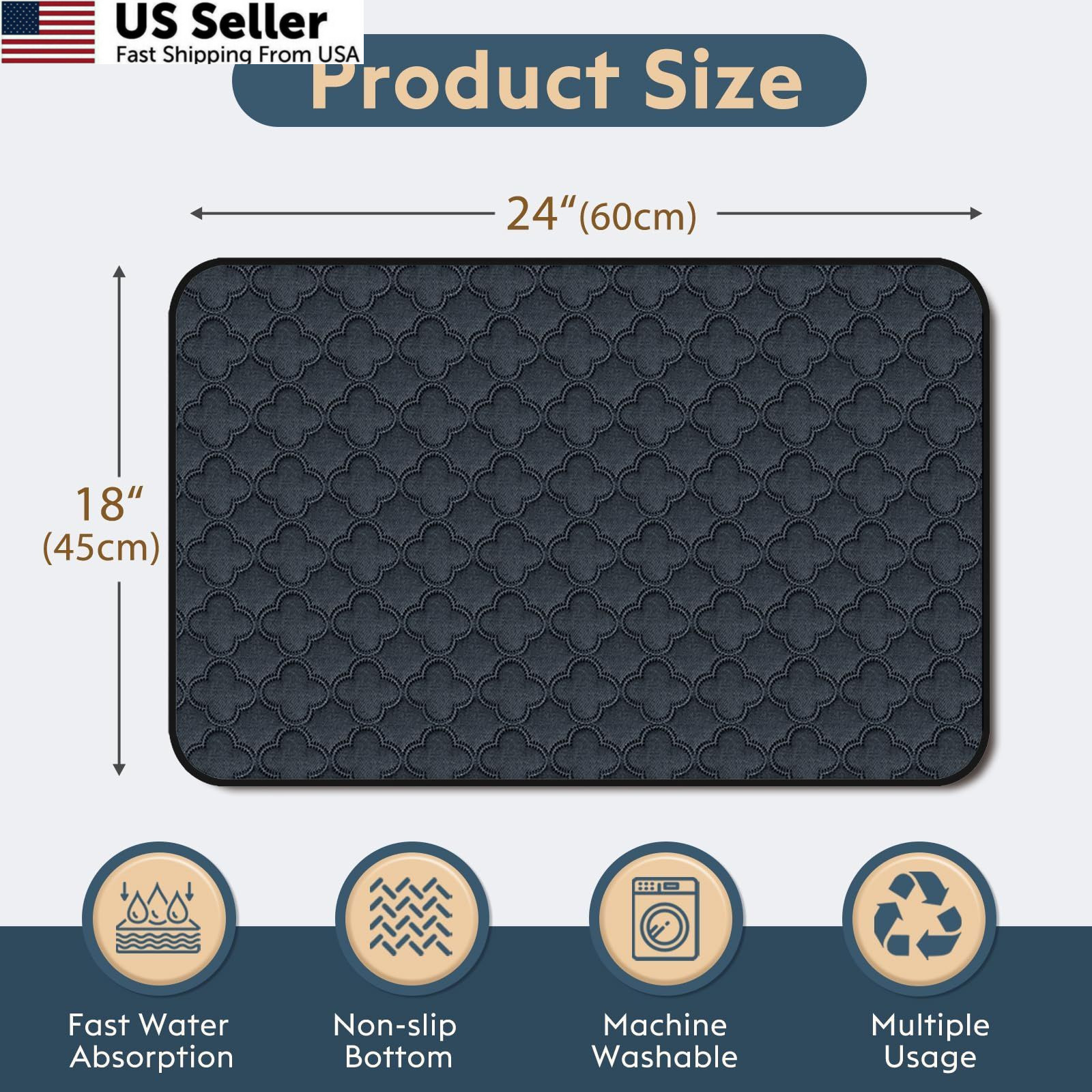 FunFurry Washable Pee Pads for Dogs – 2 Pack 18″ X 24″ – 2 Pack, Dark Grey