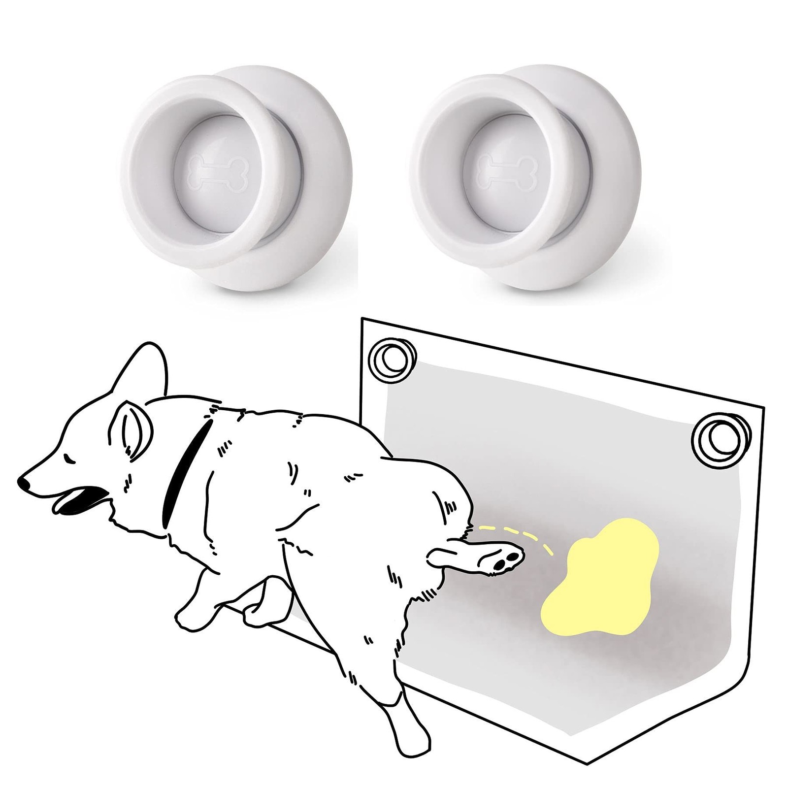 MYMOON HOME Pee PAD Holder (Pack of 2) – Works with Any Type of Wee Wee Pa