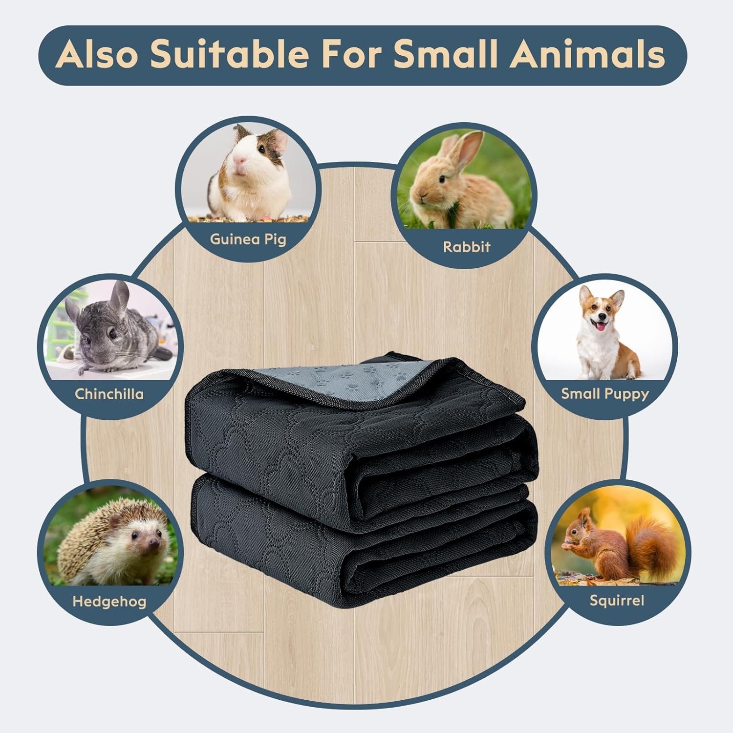 Washable 4-Pack Dog Pee Pads – Superior Absorbent, Non-Slip, Waterproof Design