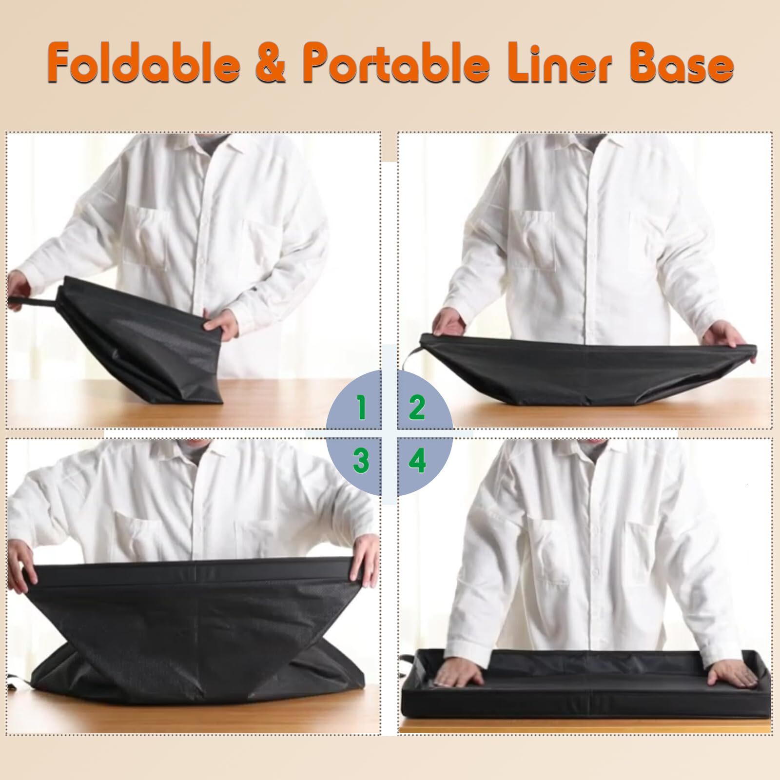 Large Portable Dog Pee Pads Holder for Travel Puppy Pad Holder Foldable Liner B