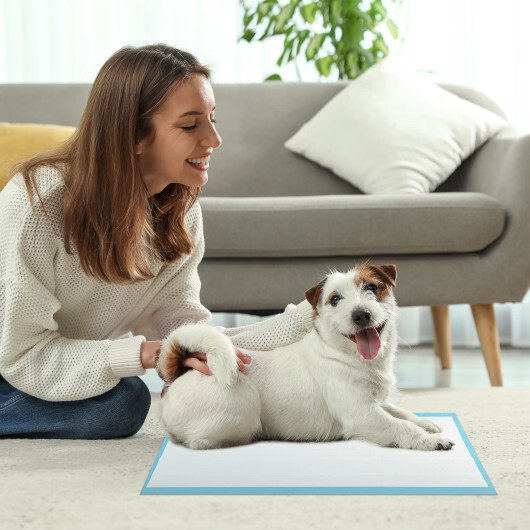 Dog and Puppy Pee Pads 24″ x 17″ (300 Counts) for Potty Training-Blue