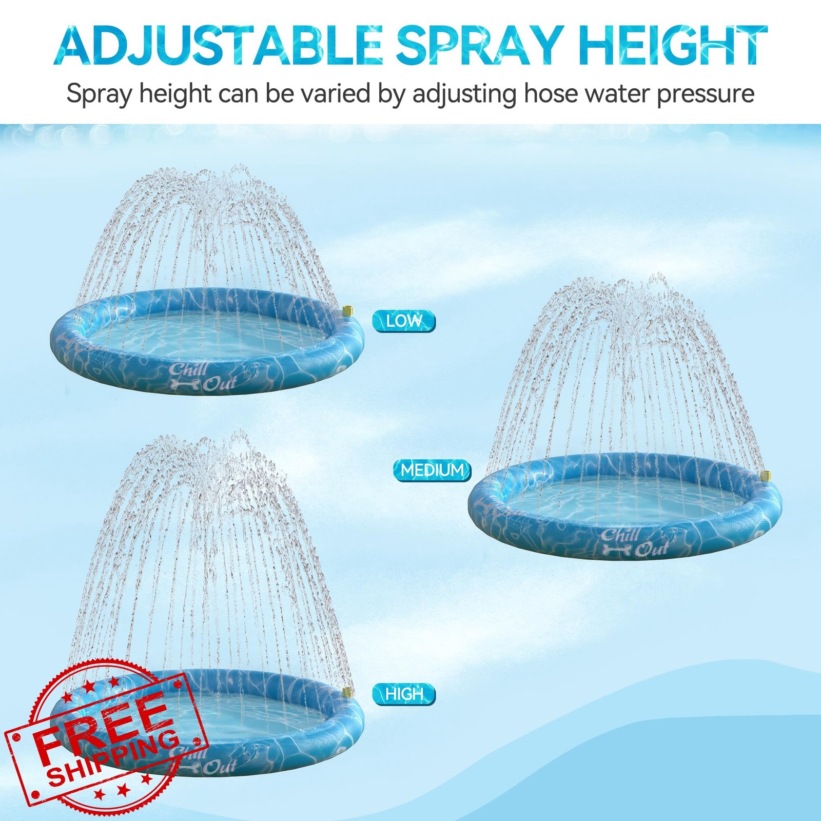 ALL FOR PAWS 39″ Dog Splash Pad