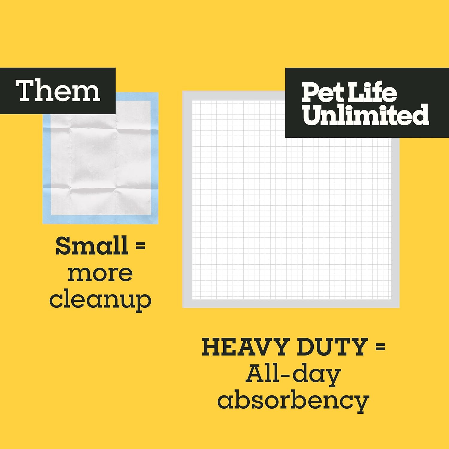 Heavy Duty 3XL Puppy Pads for Dogs, Potty Training Pee Pads, 52 Count, 36″ X 36″