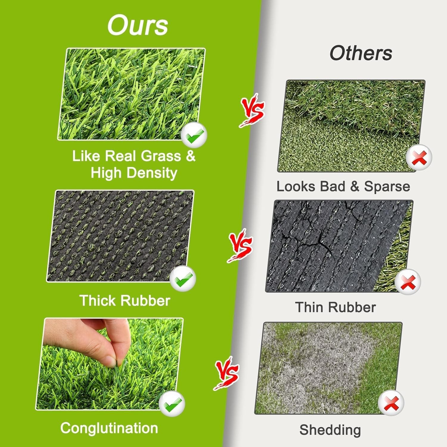 2 Pack Grass Pee Pads for Dogs Potty, Reusable Artificial Grass Mat for Puppy &