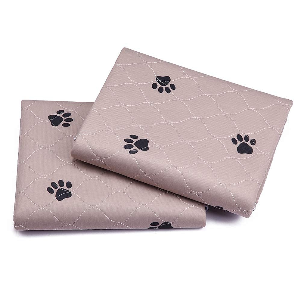 Washable Dog Pee Pads with Puppy Grooming Gloves,Puppy Pads,Reusable Pet Trai…