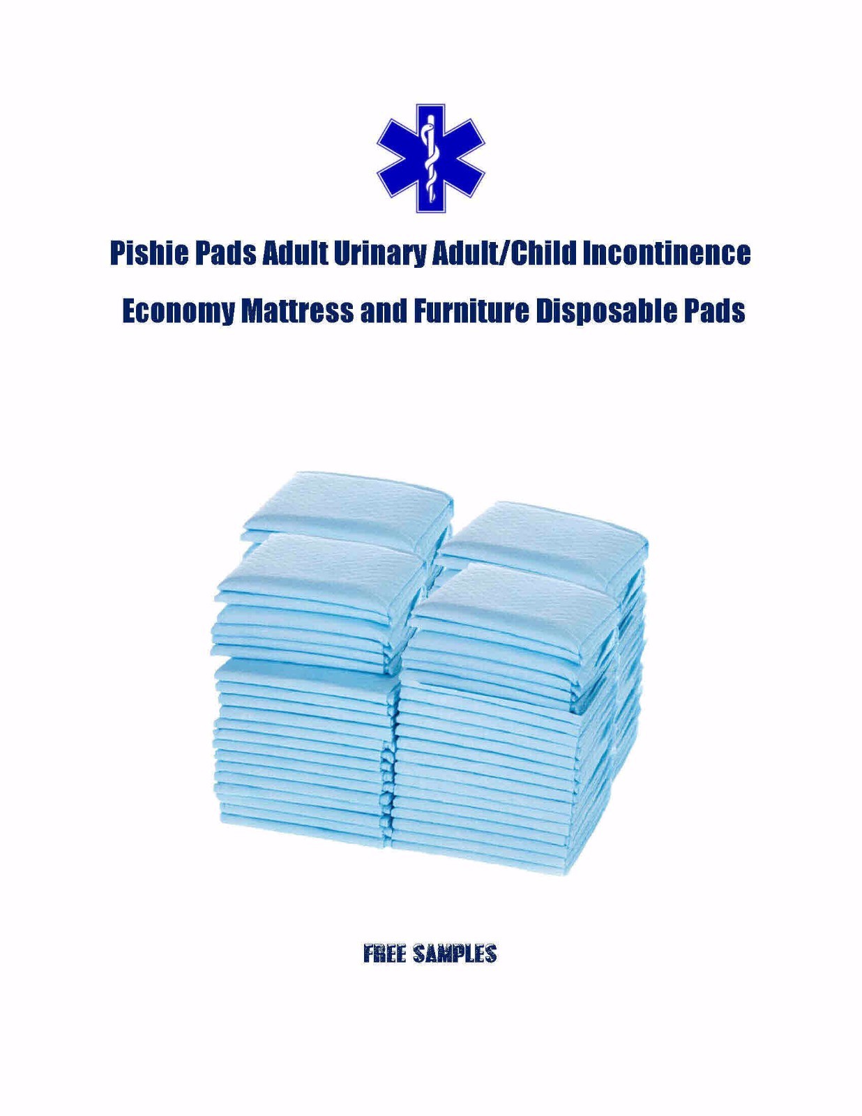 200-23×24″ Pishie Adult/Child Disposable Urinary Incontinence Pee Pads
