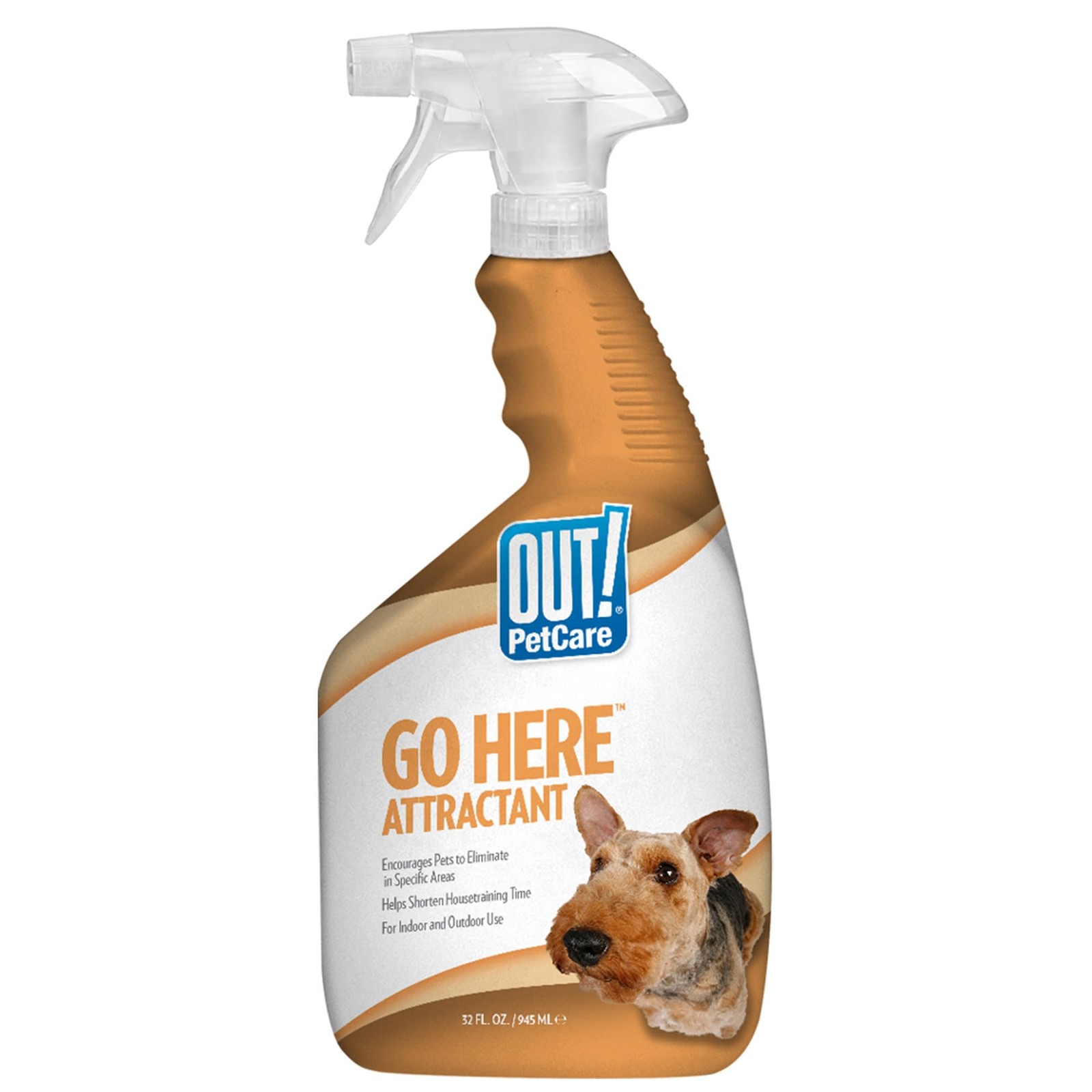 OUT! PetCare Go Here Attractant, Potty Training Spray for Dogs, 32oz 32 oz