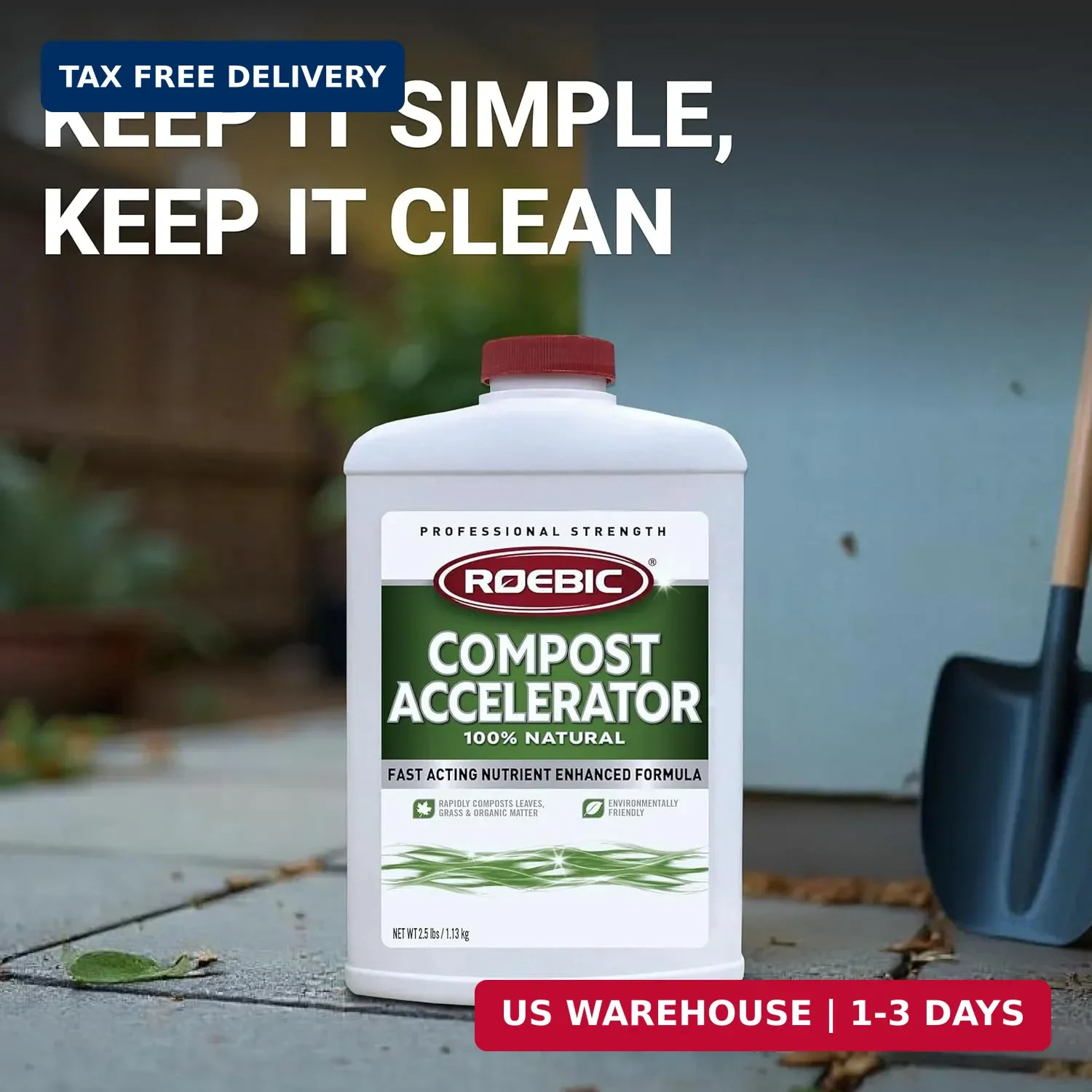Roebic CA-1 Bacterial Compost Accelerator: 2.5 pounds, for faster composting