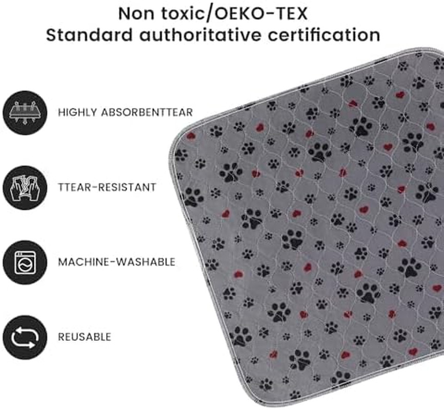 Washable Pee Pads for Dogs,2 Pack Extra Large 72″X72″ Super Absorbent Reusable P