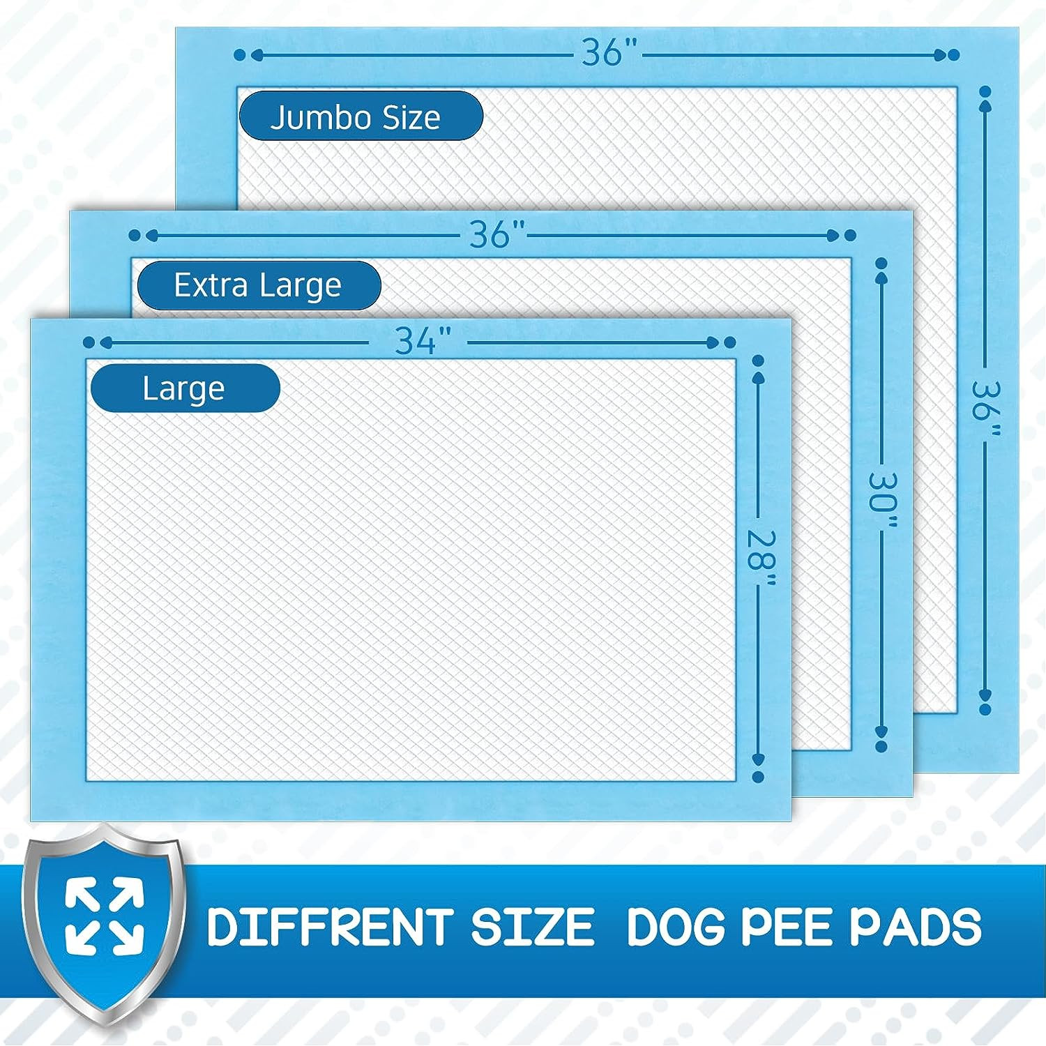 Pee Pads for Dogs Extra Large Training Puppy Pads 28X34 Inches, Dog Pads