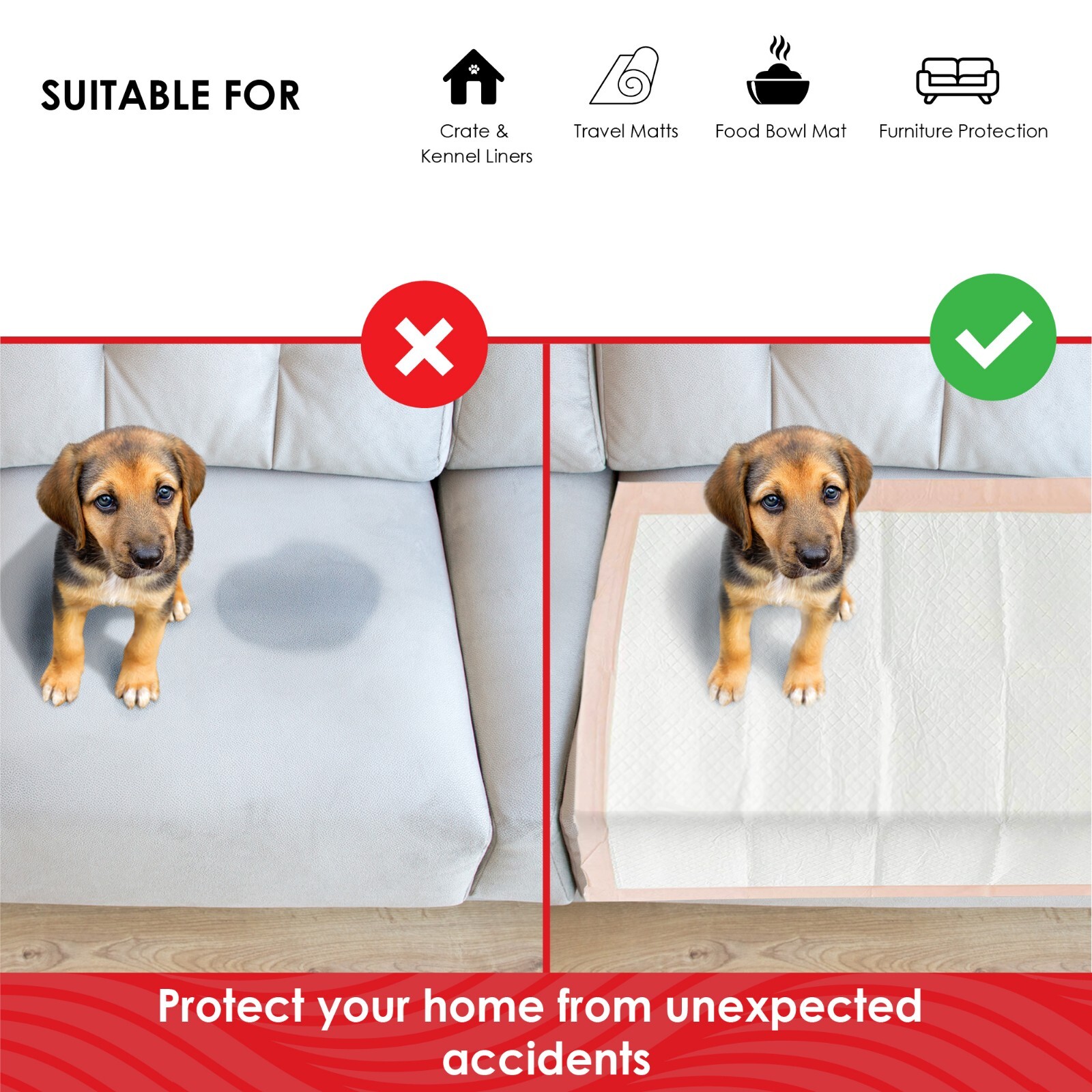 WAVE ULTRA Absorbent Gigantic Dog Potty Training Pads (30×36 inch) – 25 Ct
