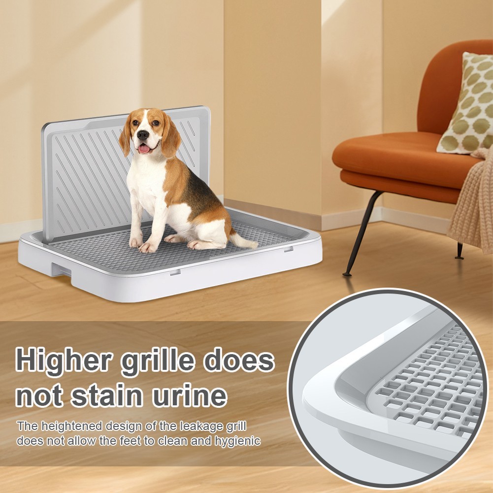 Dog Training Toilet Pet Litter Tray Puppy Potty Pee Litter Tray with Splash Wall