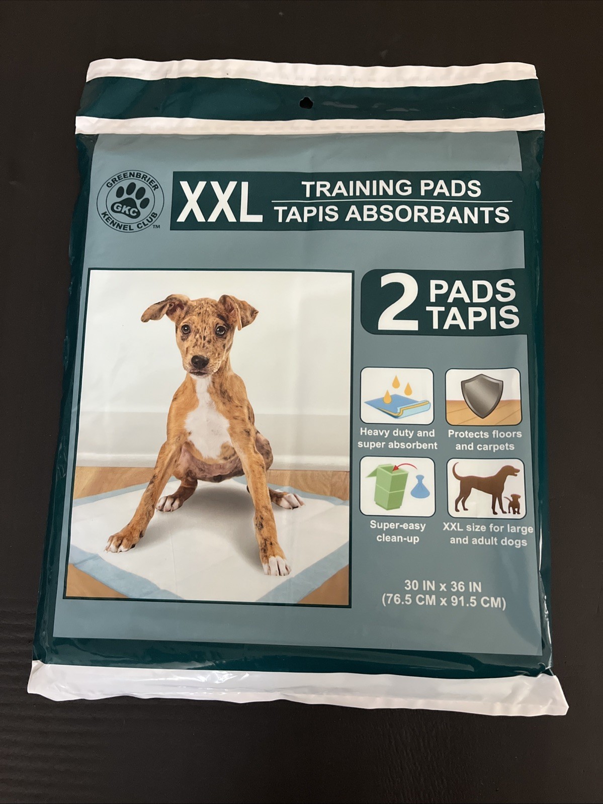 Greenbrier Kennel Club XXL Training pads 6 Packs of 2 for total of 12 pads NEW