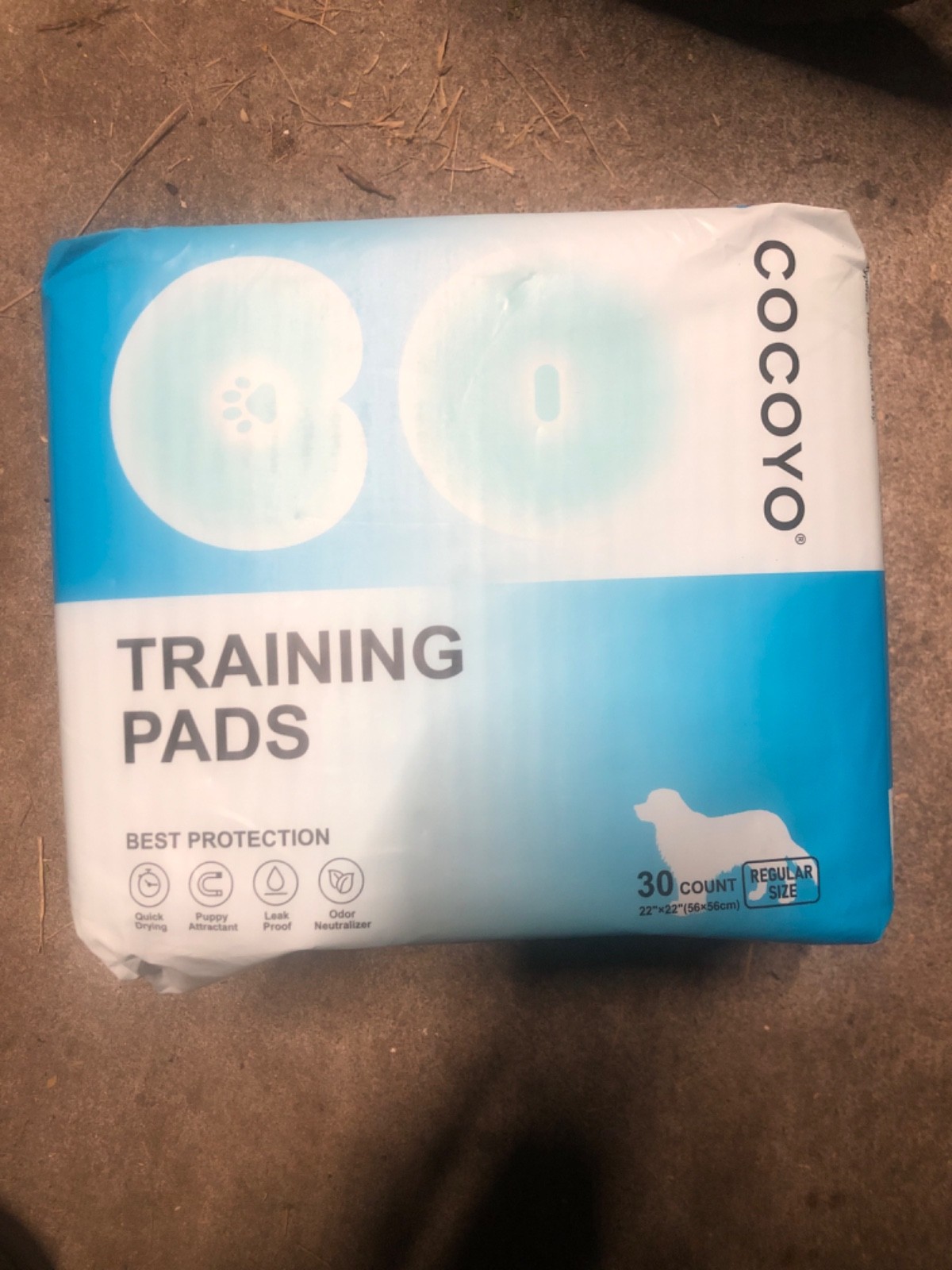COCOYO Best Value Training Pads 30 Count | Dog Pee Pads | Super Absorbent Puppy