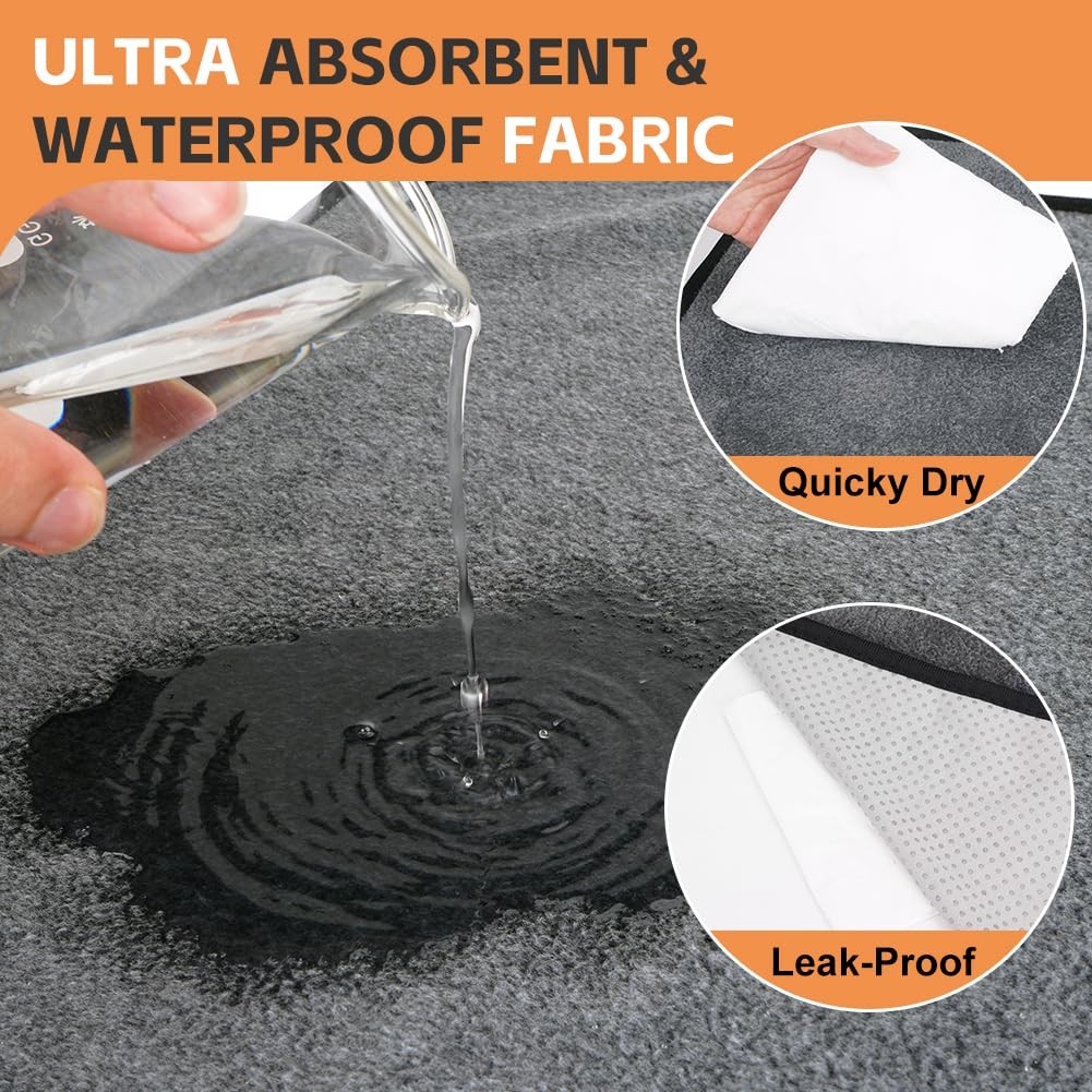 Washable Pee Pads for Dogs 65″x45″/72″x72″ Extra Large Reusable Pee Pads Wate…