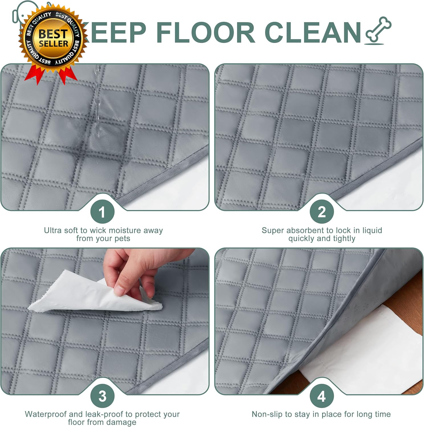 Reusable Washable Pee Pads for Dogs Large Extra Large 36 X 41 2 Pack…