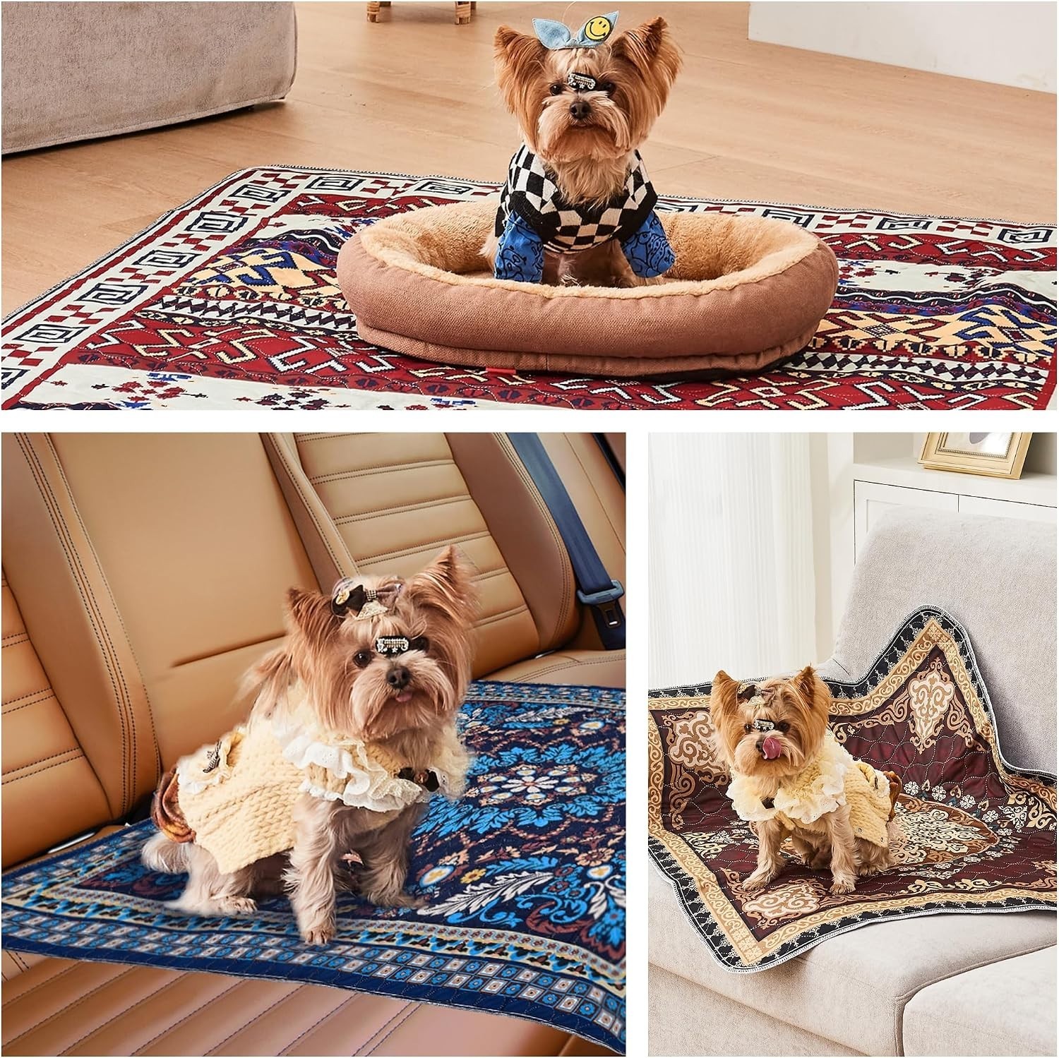 Versatile Dog Pee Pads – Washable & Non-Slip, 2 Pack 18″x24″ Ideal for Crates